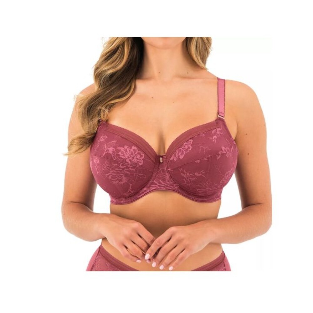 Fantasie Women's Fusion Lace Underwire Full Cup Side Support Bra 36D Rosewood